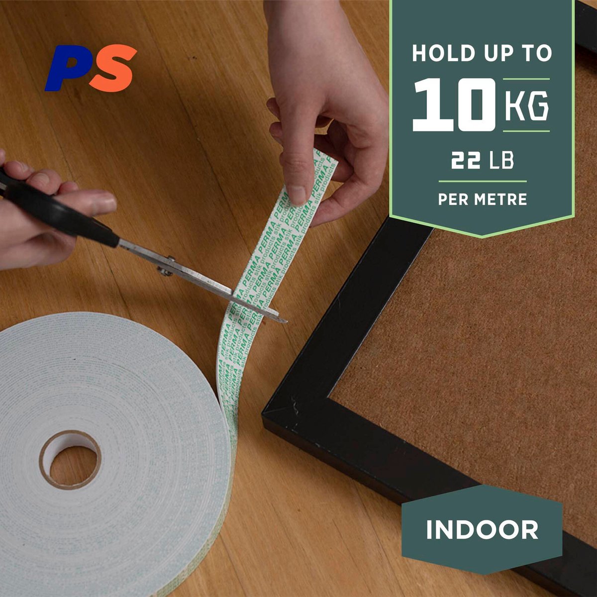Permastik 24mm x 20m Foam Indoor Mounting Tape White