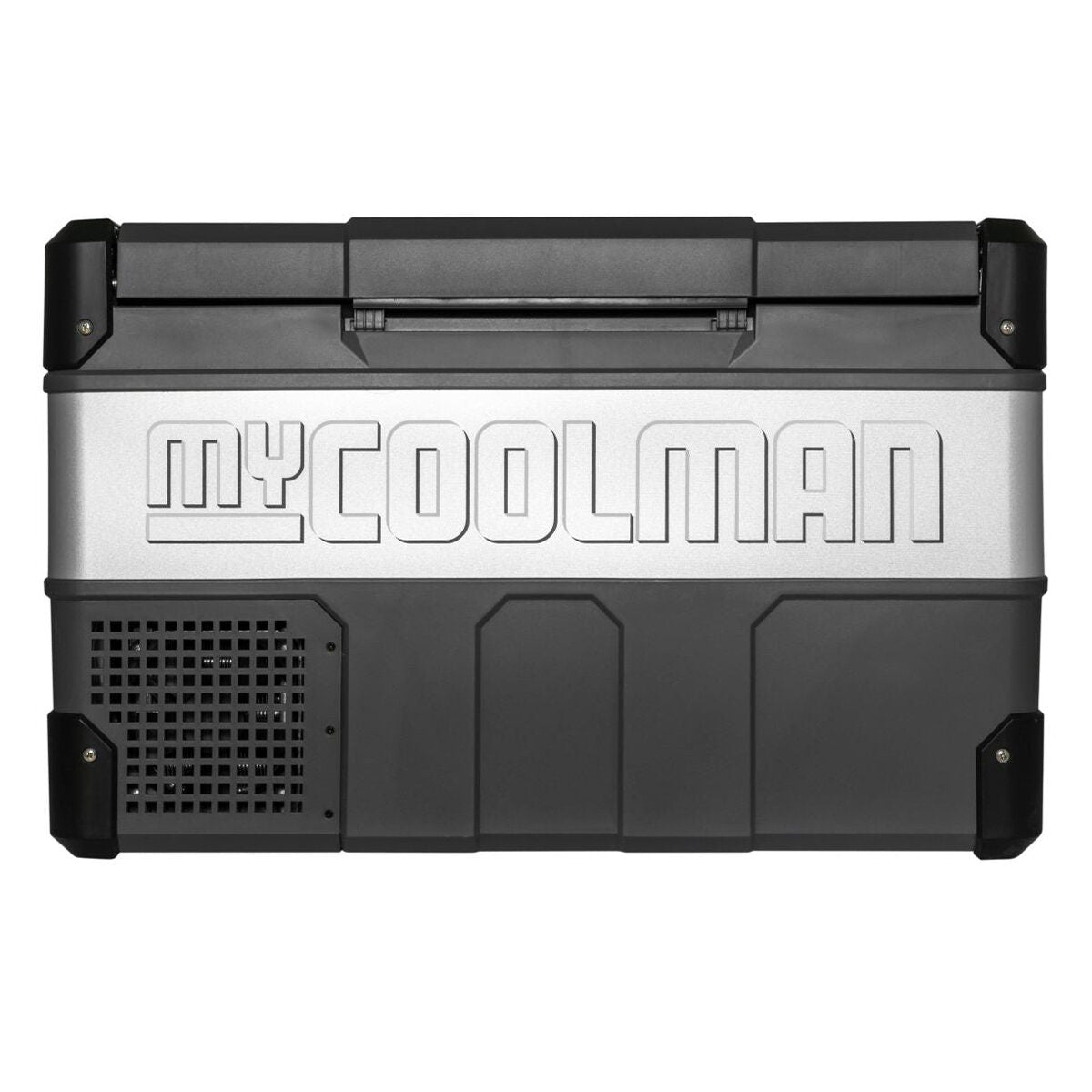 myCOOLMAN 53L The Explorer dual zone portable fridge - Black with silver trim - CCP53DZ