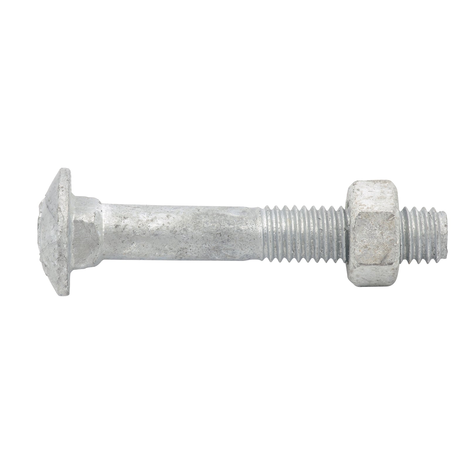 ZENITH M8 x 50mm Hot Dip Galvanised 4.6 Grade Cup Head Bolts and Nuts - 25 Pack
