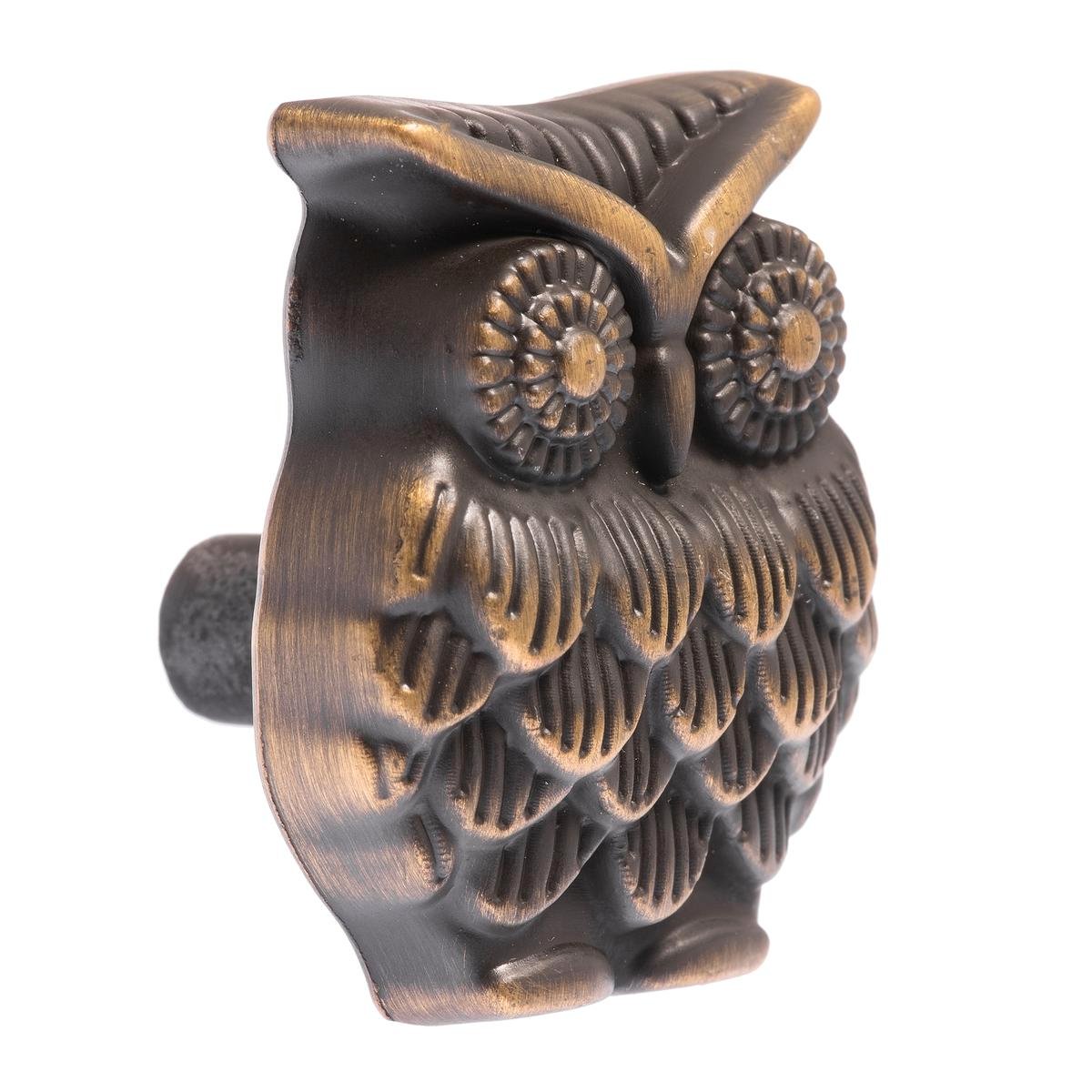 Lane 37mm Brass Look Owl Cabinet Knob