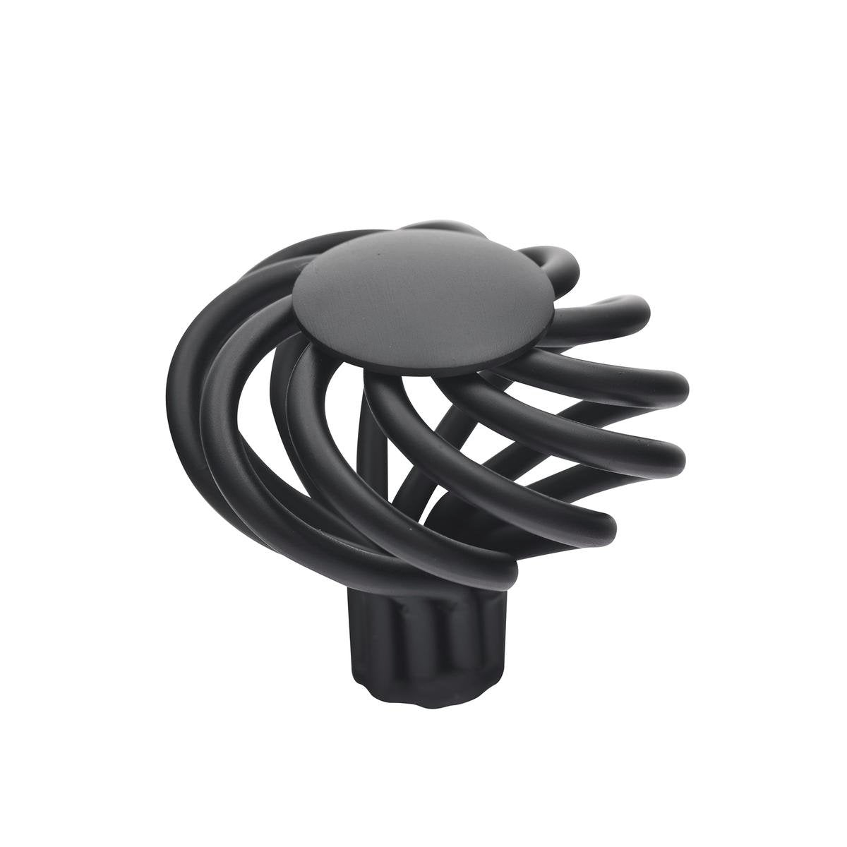 Prestige 38mm Twist Wire Cabinet Knob, Matte Black Steel