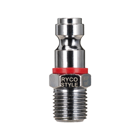 Powerfit Ryco Style 1/4" Male Plug - 150PSI - Solid Steel - Durable - SuperSaverAU - view 1