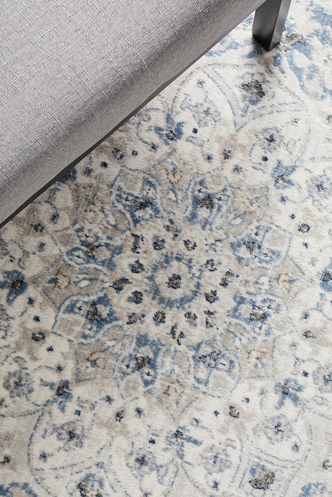 Rug Culture Emotion Extra Large Rug 330x240cm - Multi-coloured Power Loomed Polyester - EMO77BLUE330X240