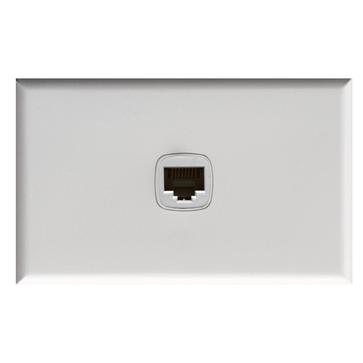 HPM Excel 1 Gang RJ45 Data Port, Matt White Plastic Indoor, CDXL770/1RJ2WEW