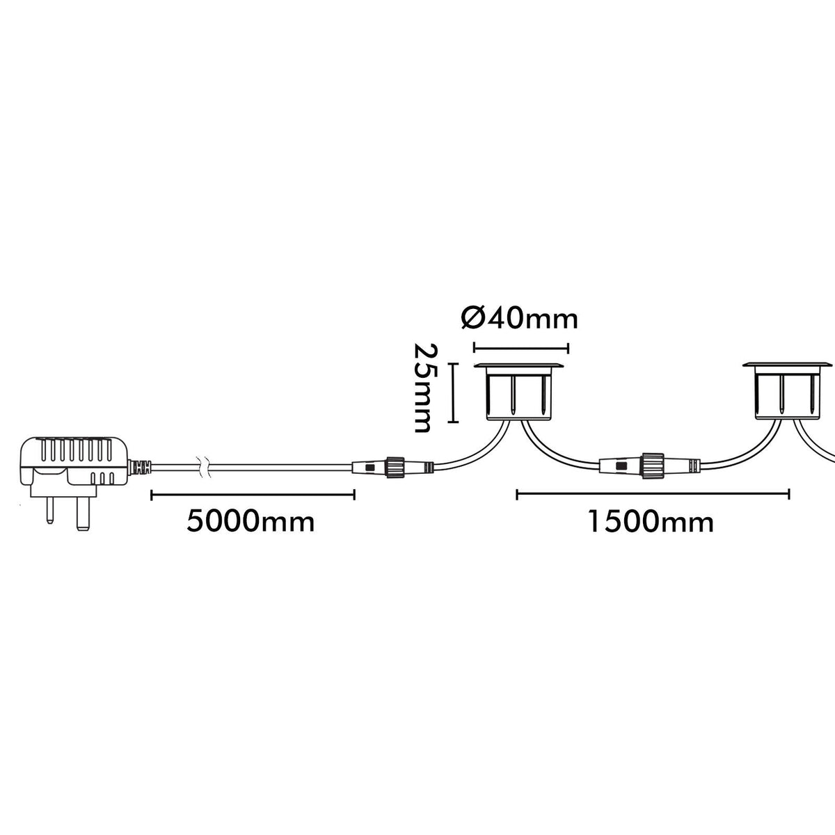 Brilliant 12V Valla Stainless Steel LED Deck Light Kit, 6 Globe, Outdoor 20024/16