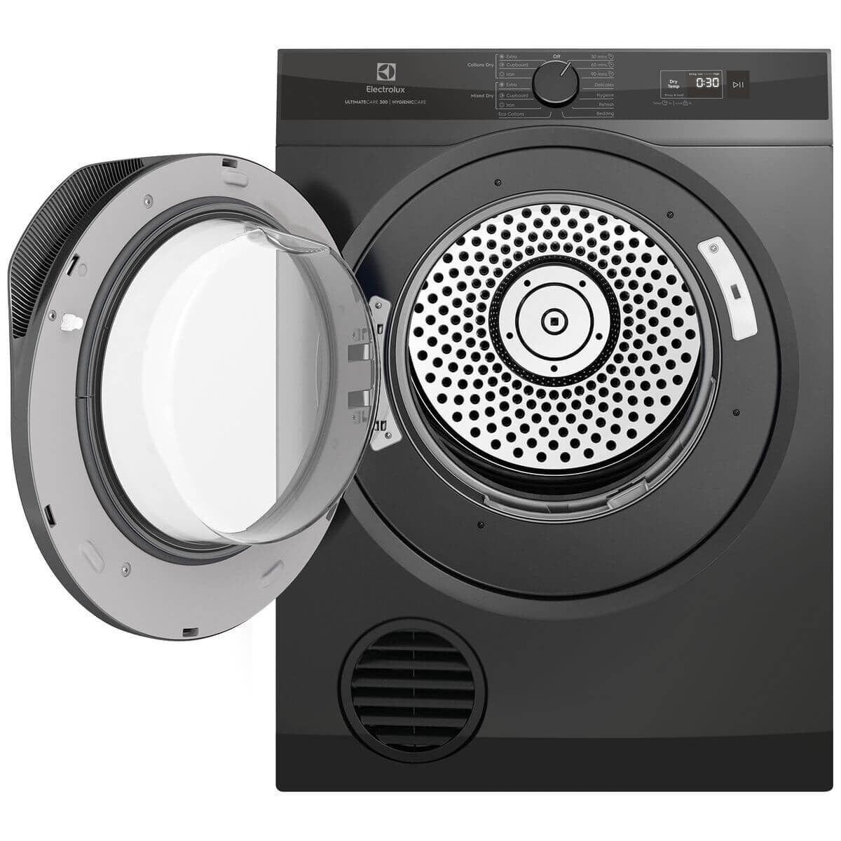 Electrolux 7kg Vented Tumble Dryer - SensorDry - Reverse Tumbling - Dark Onyx Black - EDV705N3SC