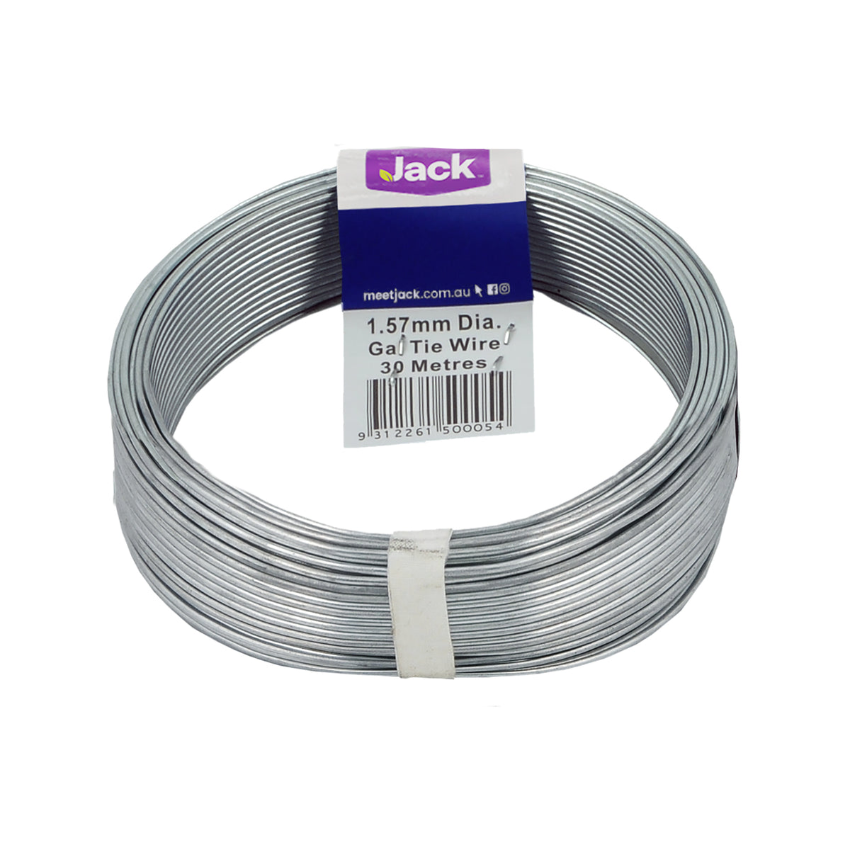 Jack Handypak Galvanised Steel Tie Wire 1.57mm x 30m