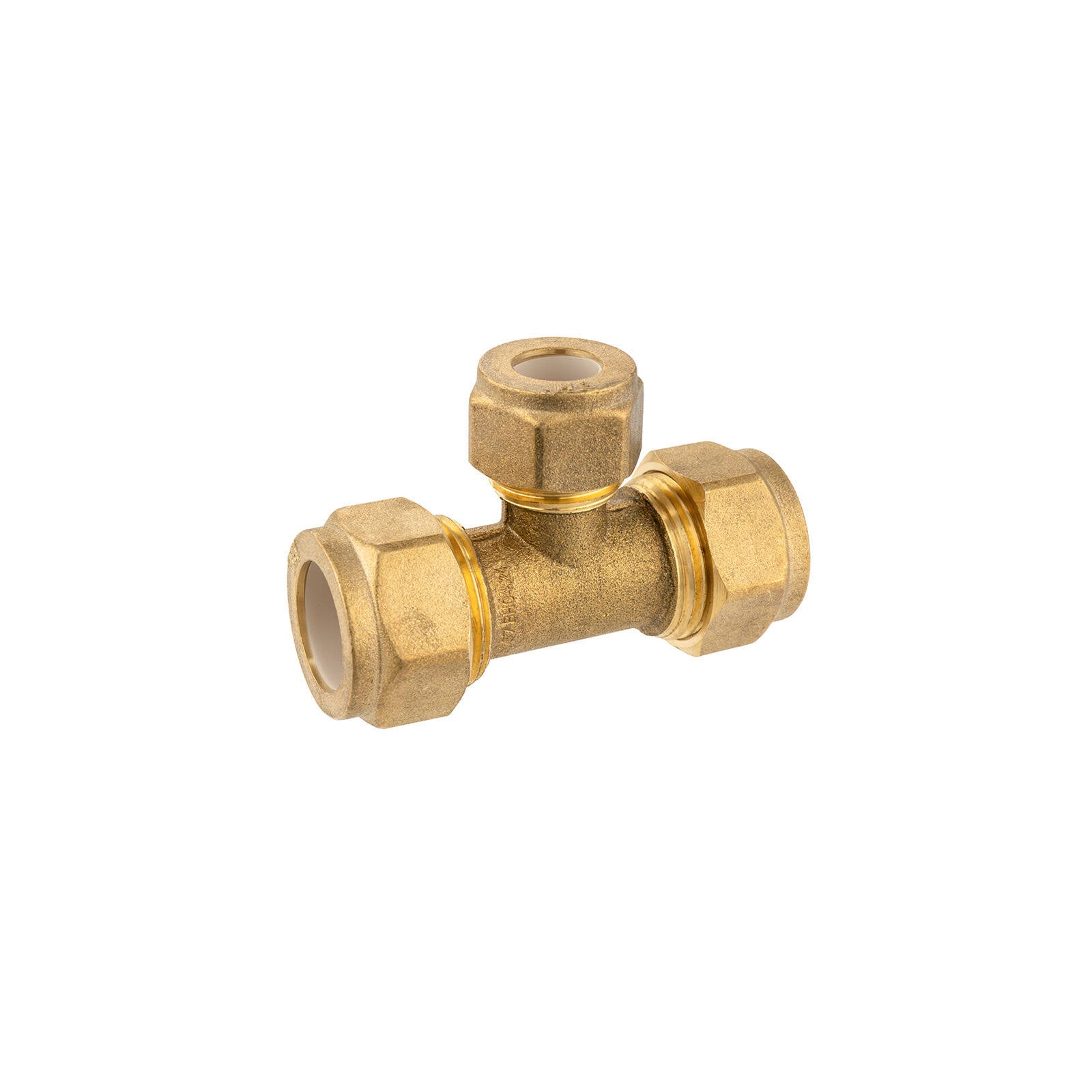 Brasshards 20C x 20C x 15C Lead Free Brass Compression Tee