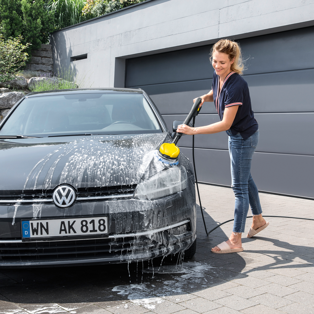 Karcher Rotary Wash Brush 153mm, Suits All Karcher Electric Pressure Washers