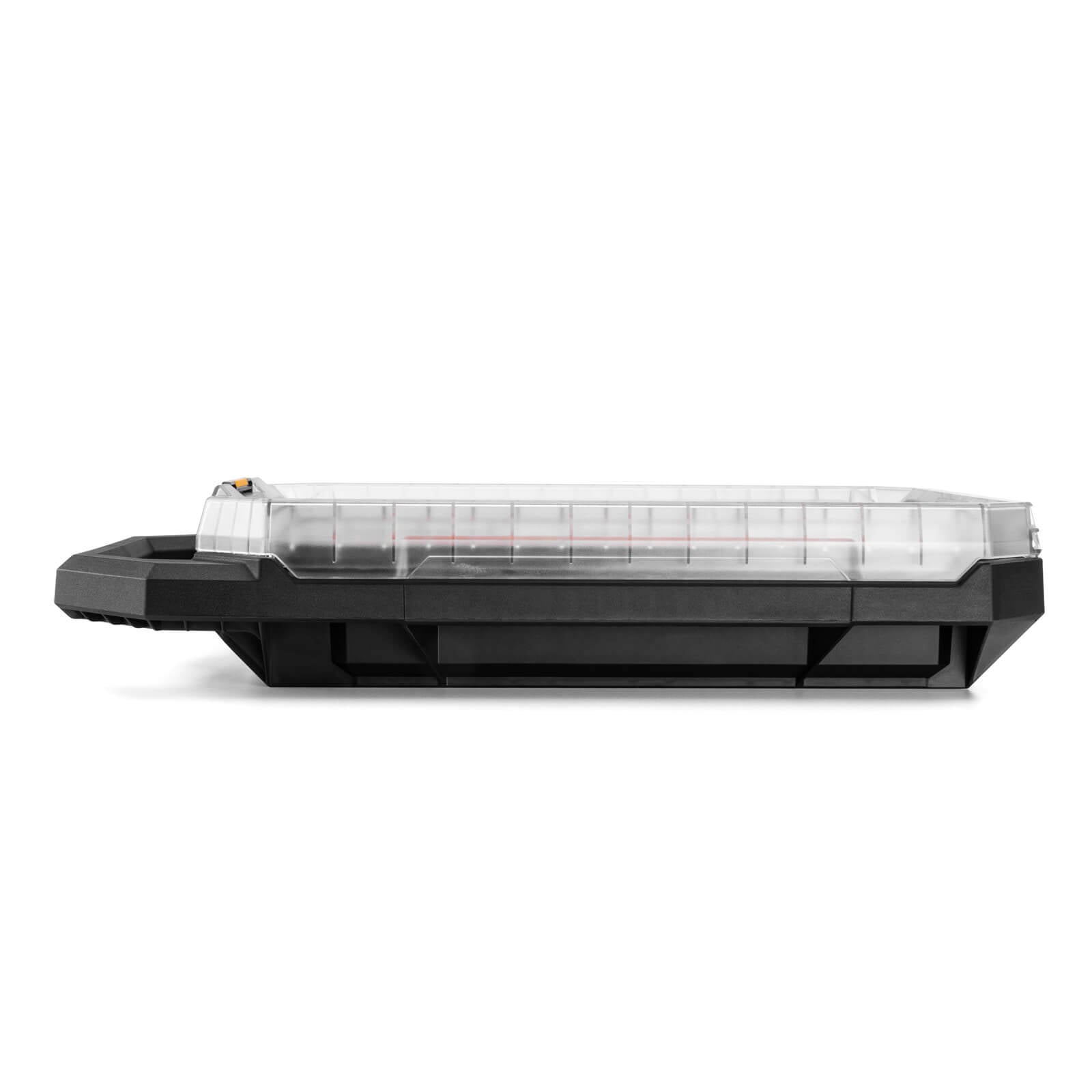 ToughBuilt StackTech Compact Low-Profile Organiser - See-Through Small Parts Storage