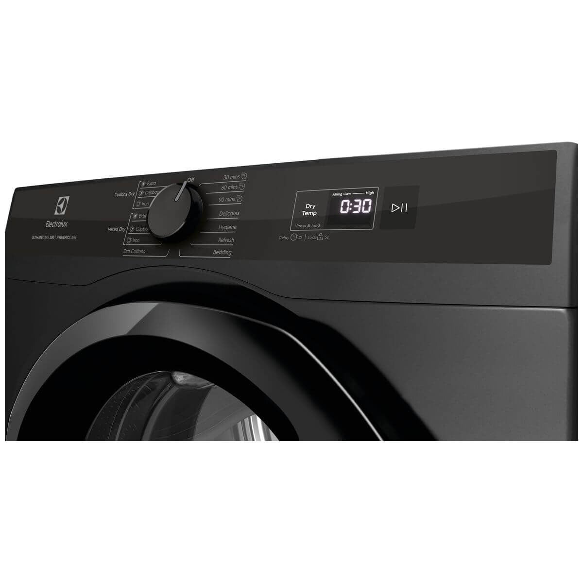 Electrolux 7kg Vented Tumble Dryer - SensorDry - Reverse Tumbling - Dark Onyx Black - EDV705N3SC