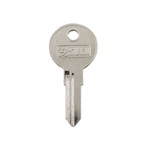 EHI HF75R Silver Blank Key, Nickel Plated Brass, for Key Cutting