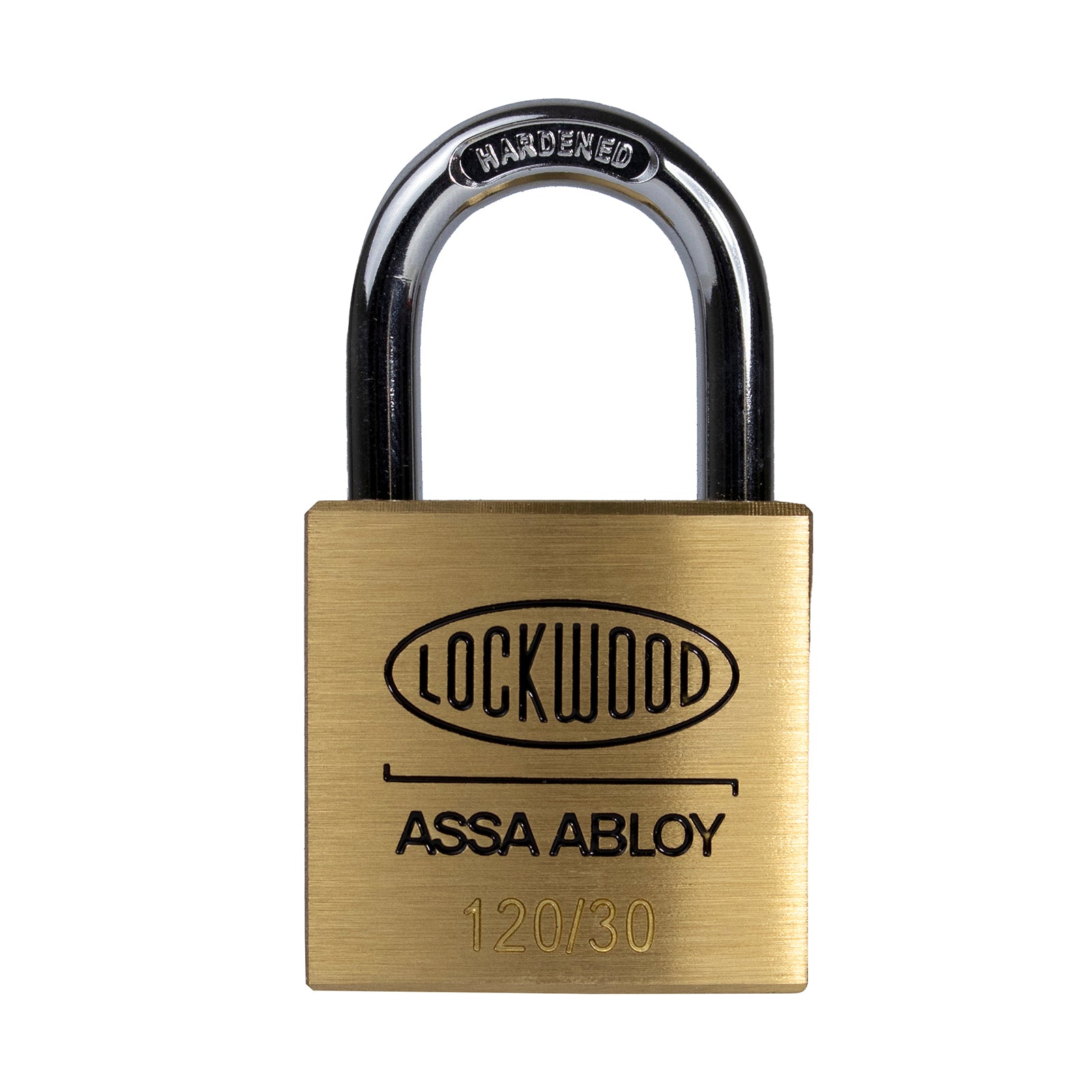 Lockwood 30mm Solid Brass General Purpose Padlock, 4 Pack, Double Locking