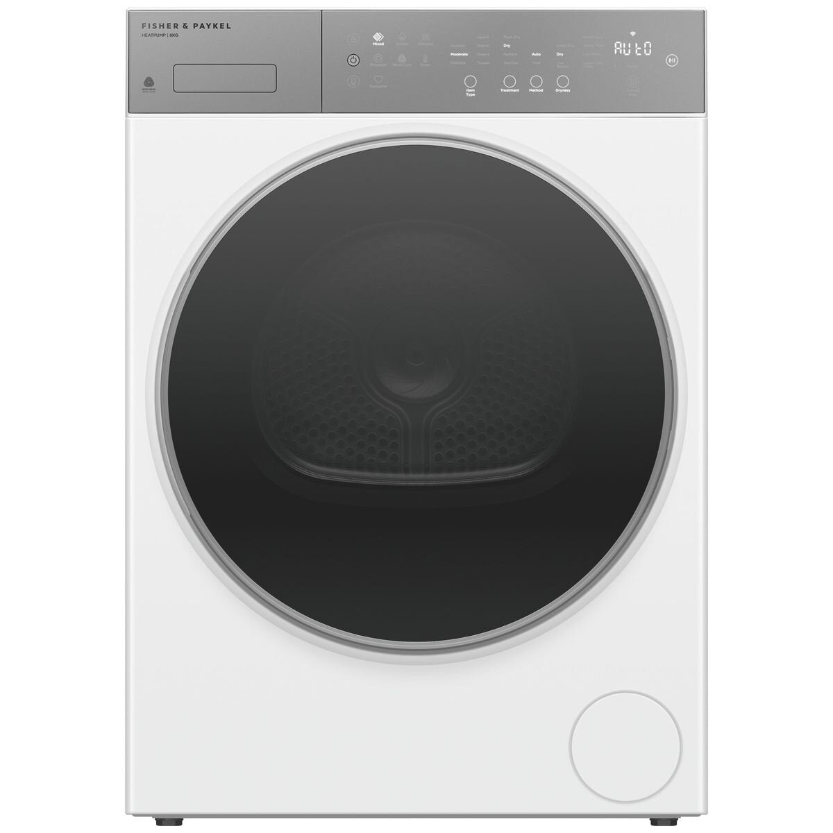 Fisher & Paykel Series 5 8kg Heat Pump Dryer - 9 Star Energy Rating, Quick 30 Cycle, Drying Rack - DH8060P5