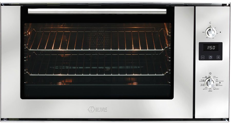 ILVE Electric Built-In Oven - 102L, 9 Functions, Digital Timer, Easy Clean Interior, Stainless Steel - ILO990X