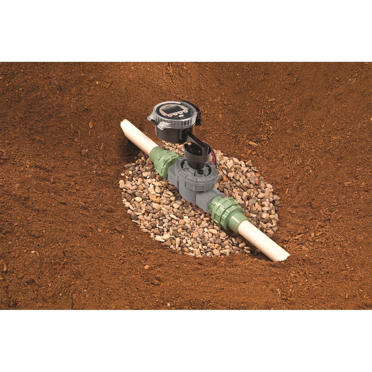 Orbit 4 Zone Battery Operated Irrigation Timer Controller with Valve Cordless Digital Display 96840