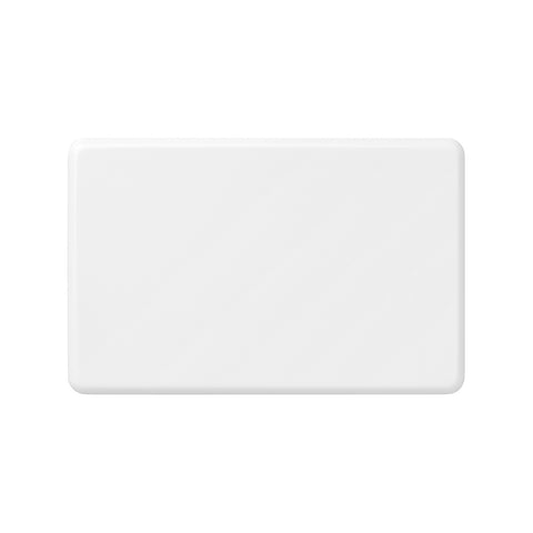 DETA X6 Blank Wall Plate 115 x 75mm White Polycarbonate