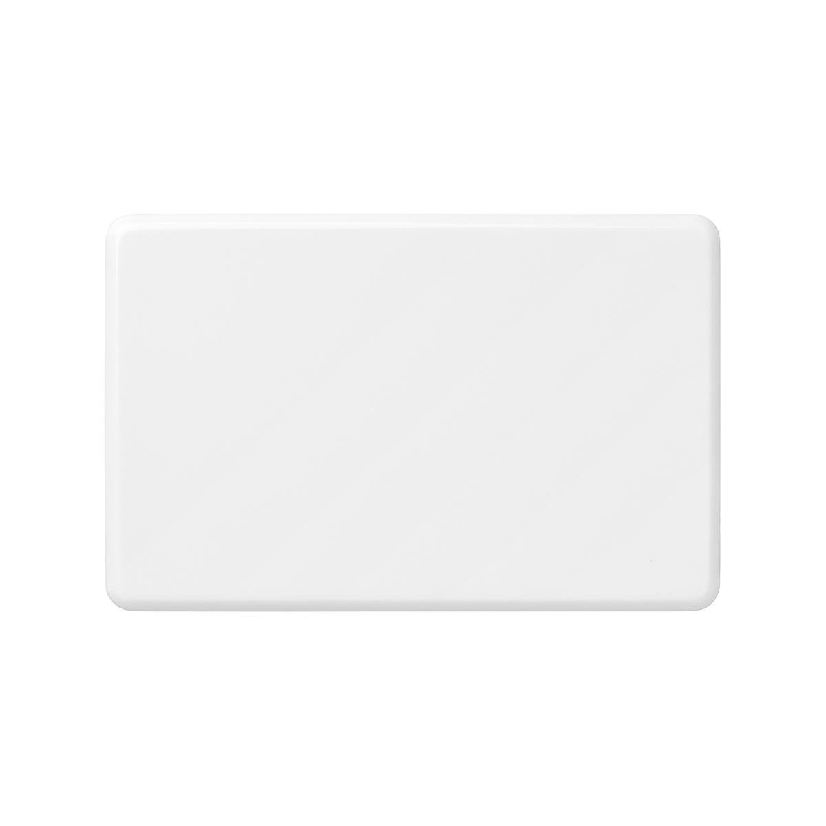 DETA X6 Blank Wall Plate 115 x 75mm White Polycarbonate
