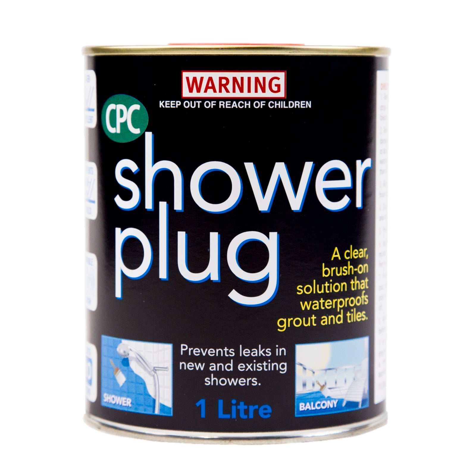 CPC Shower Plug Penetrating Tile & Grout Sealer Clear 1L