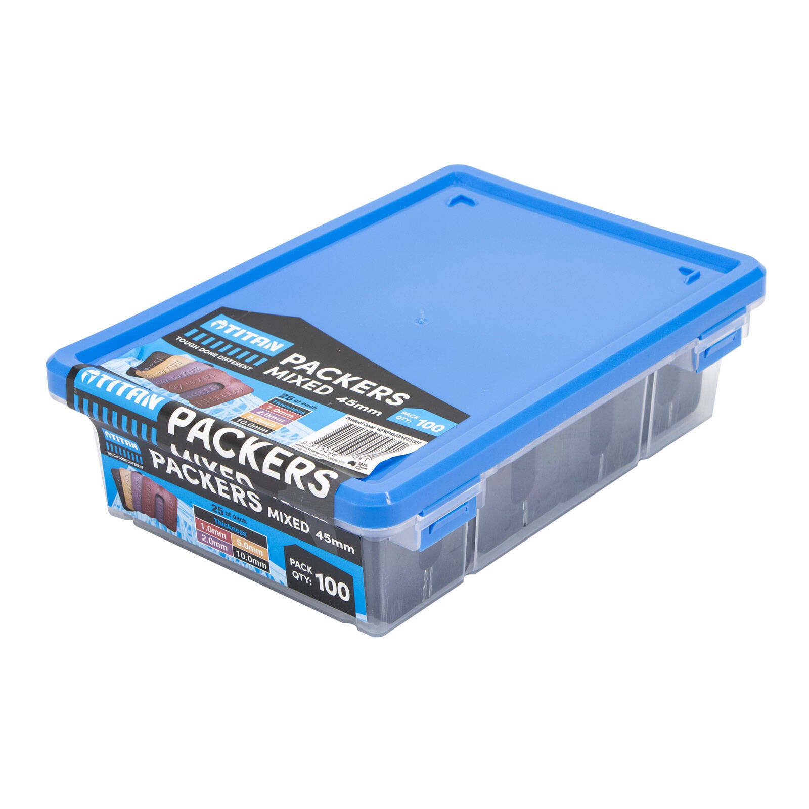 Titan Window Packers 45mm Mixed Sizes, UV Stable Plastic, 100 Piece