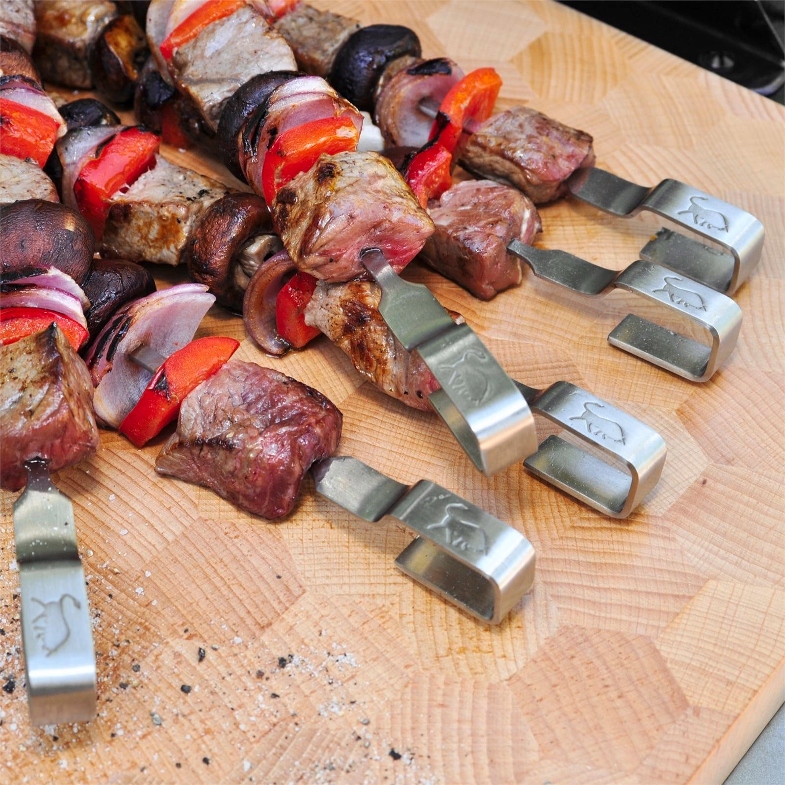 Matador Premium Stainless Steel Skewers 6 Pack 330mm BBQ Flat Skewers