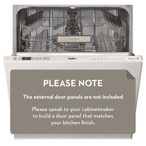 Whirlpool PowerClean Fully Integrated Dishwasher - 15 Place Settings, 6th Sense, Turbo Wash - WIO3033PELAUS