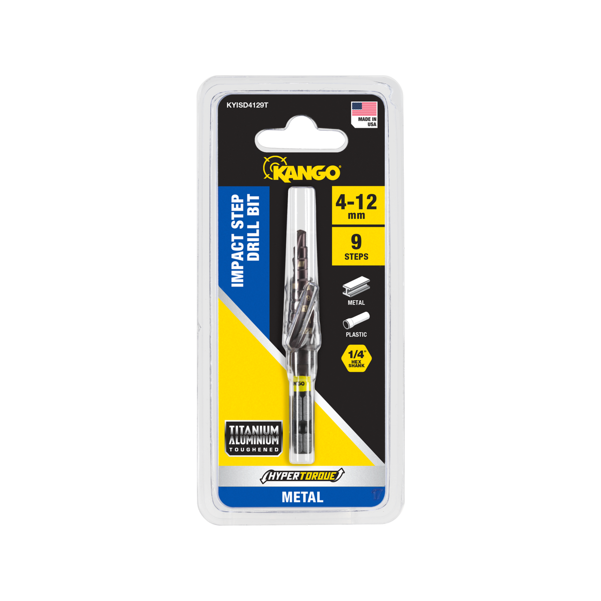 Kango Hypertorque 4-12mm 9-Step Impact Step Drill Bit