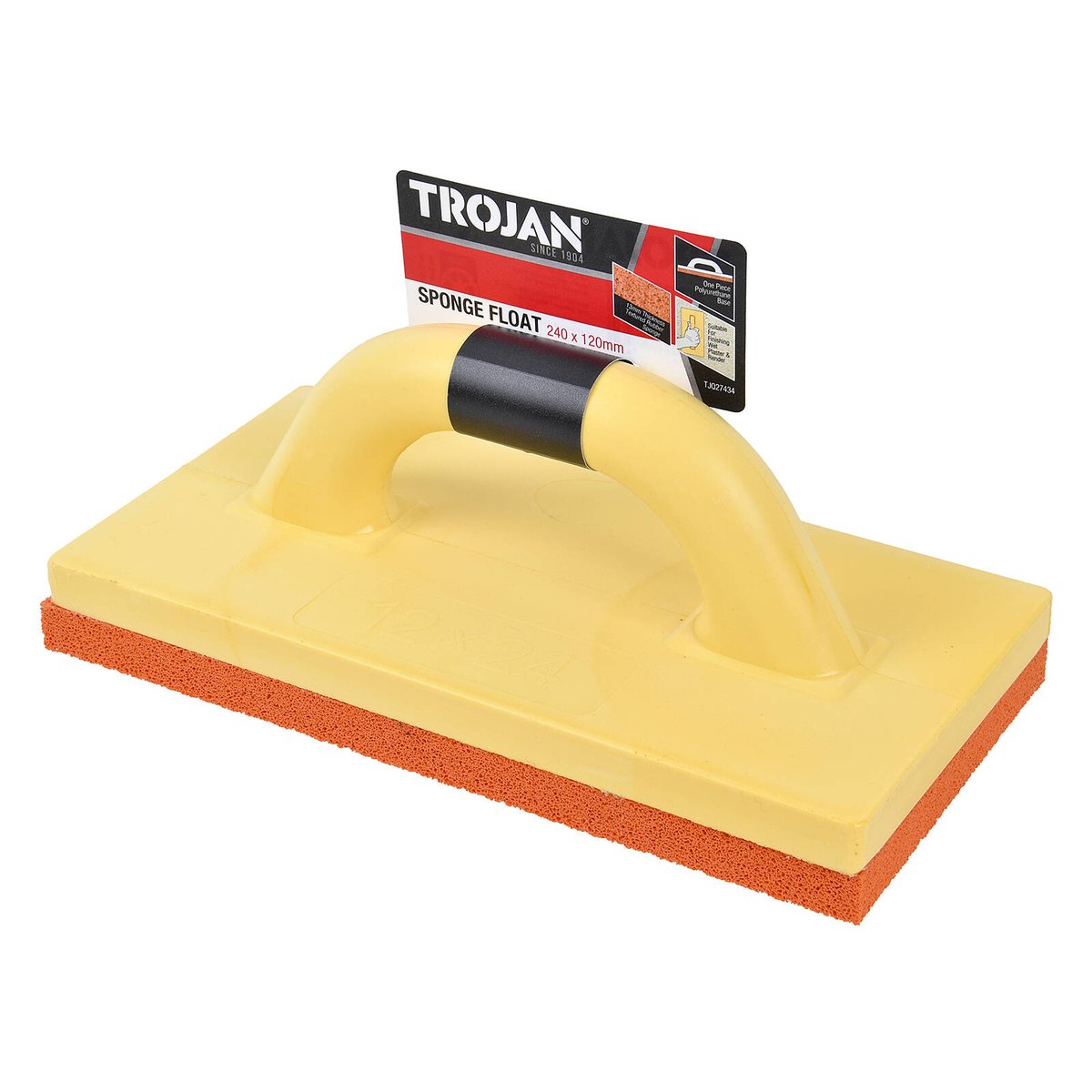Trojan 240mm Sponge Plasterers Float - Durable Polyurethane Base - Lightweight - SuperSaverAU - view 1