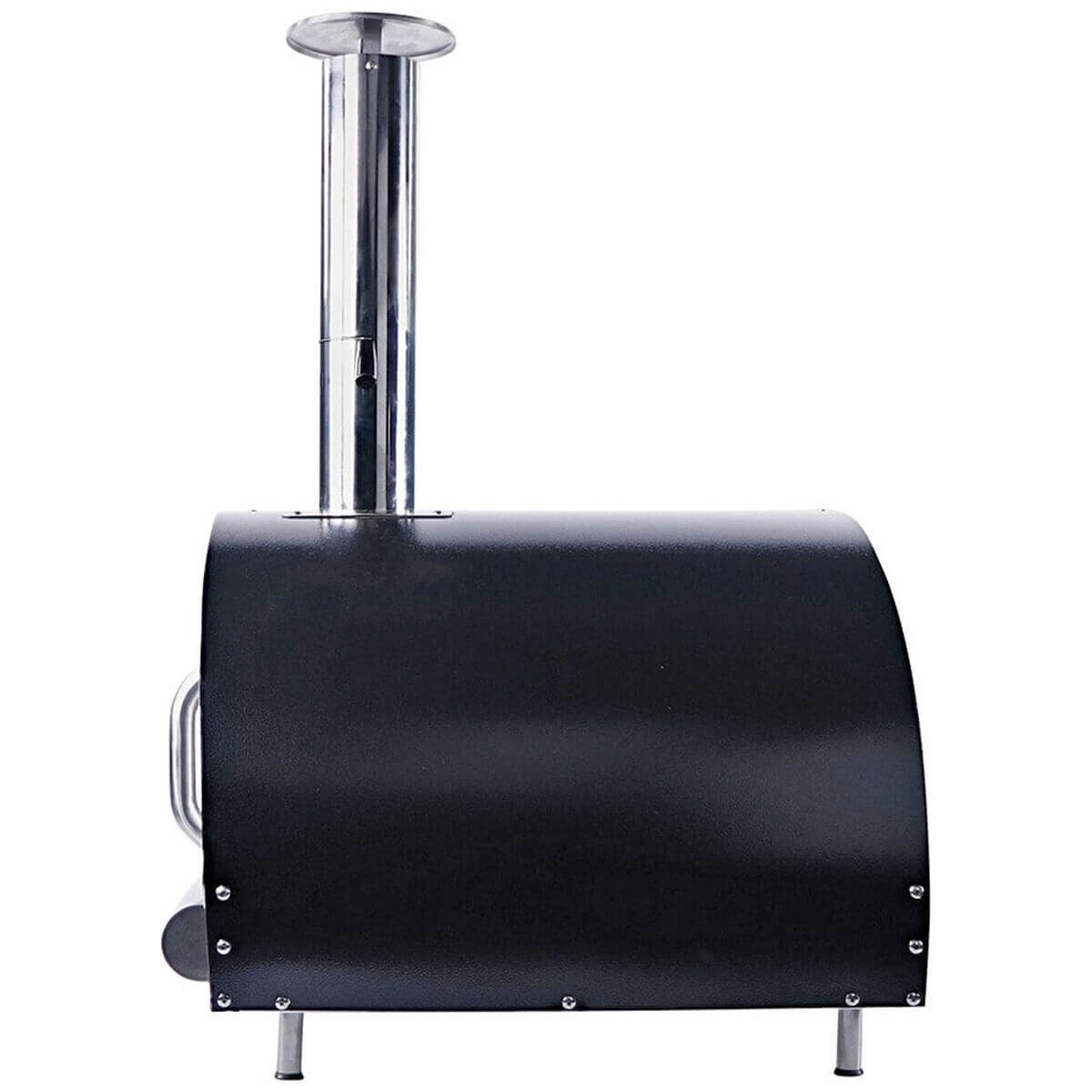 Smart built-in wood fired pizza oven - stainless steel, ceramic brick, 700mm x 500mm cooking area - PW01