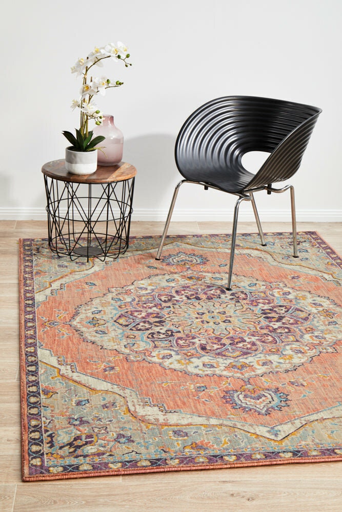 Rug Culture Odyssey medium terracotta rug 230x160cm - power loomed polypropylene - ODY120-TERRA-230X160