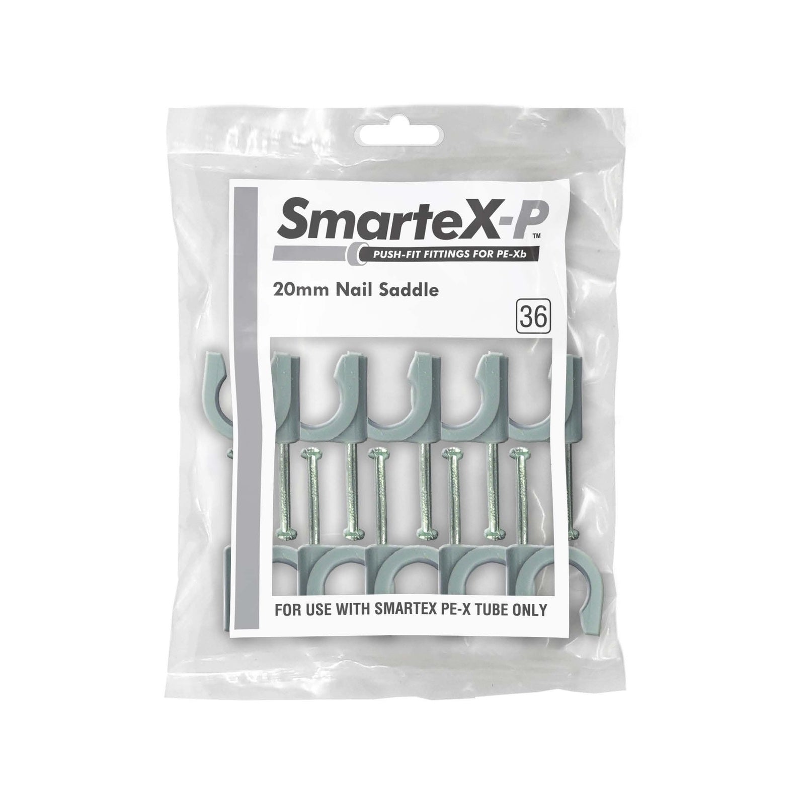 SmarteX-PEX 20mm Nail Saddle 10 Pack, PE-Xb Push-to-Fit