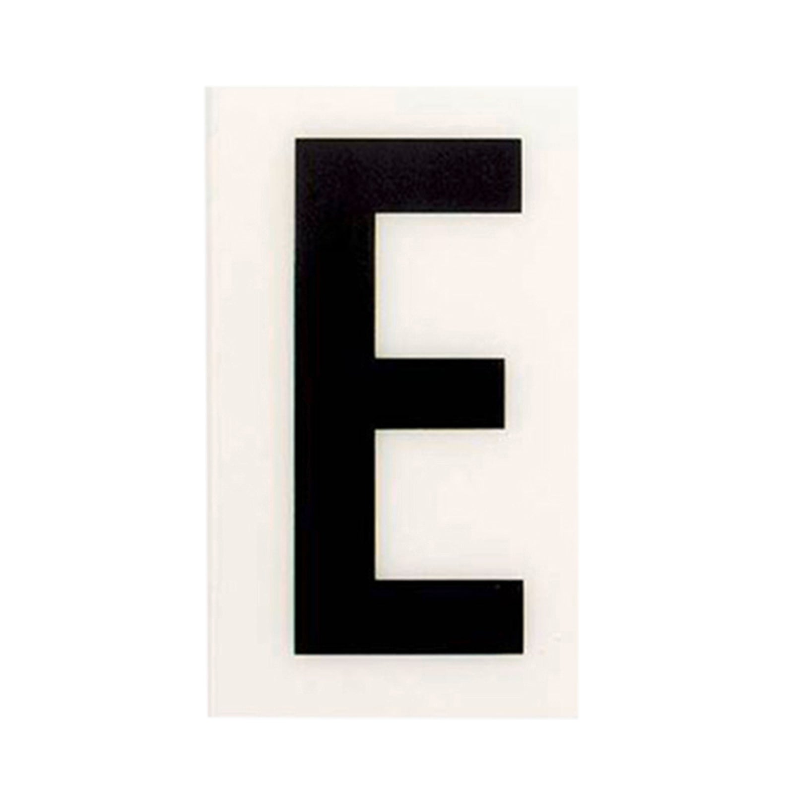 Sandleford 60mm White Self Adhesive House Letter E, Gloss Weather Resistant Polycarbonate