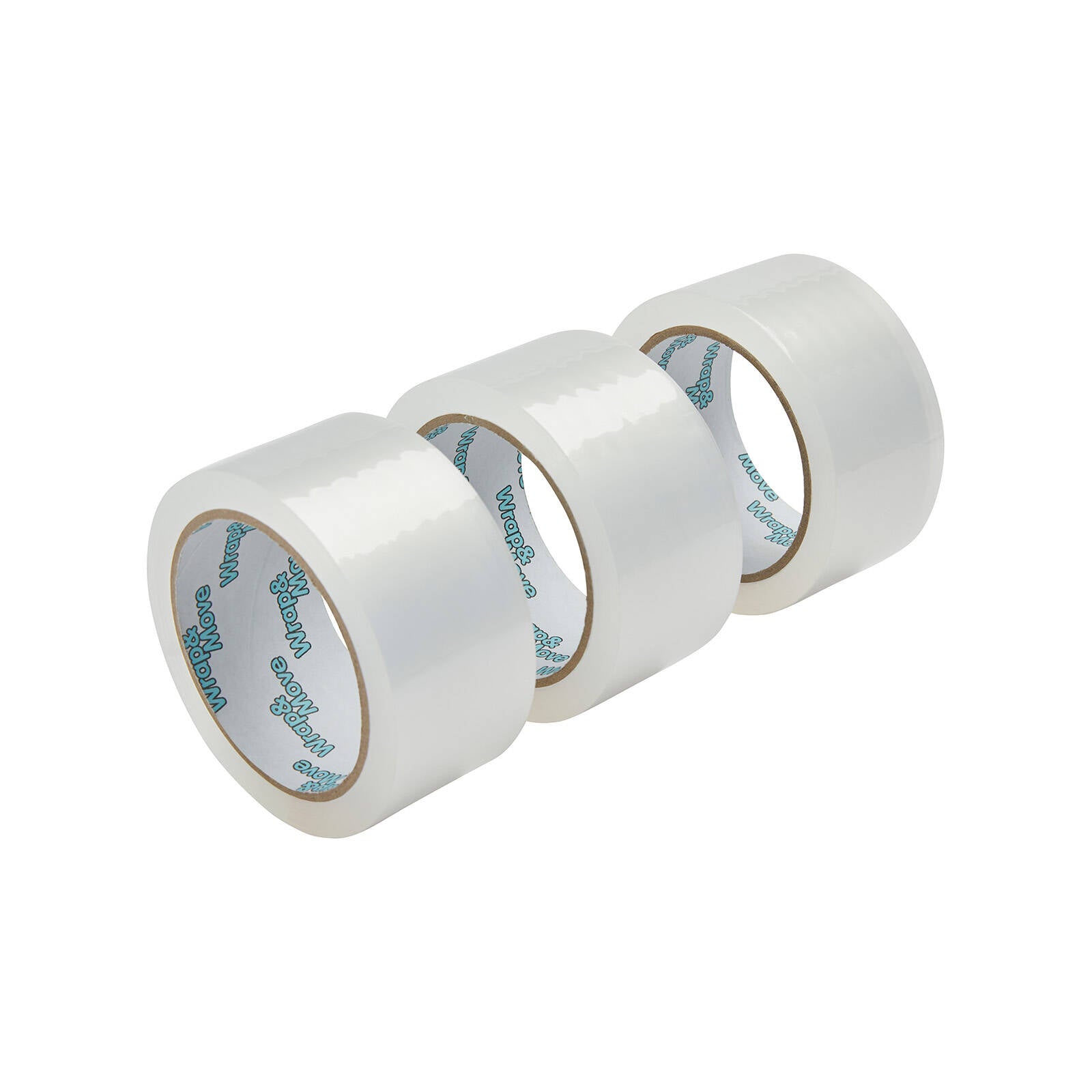 Wrap & Move Clear Heavy Duty Packing Tape - 48mm x 50m BOPP 3 Pack