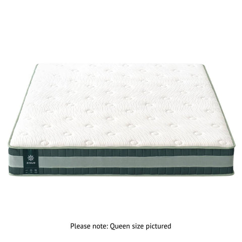 Zinus Queen Pocket Spring Mattress - Green - iCoils and Open-Cell Memory Foam - AU-MSSBO4ZC-08Q