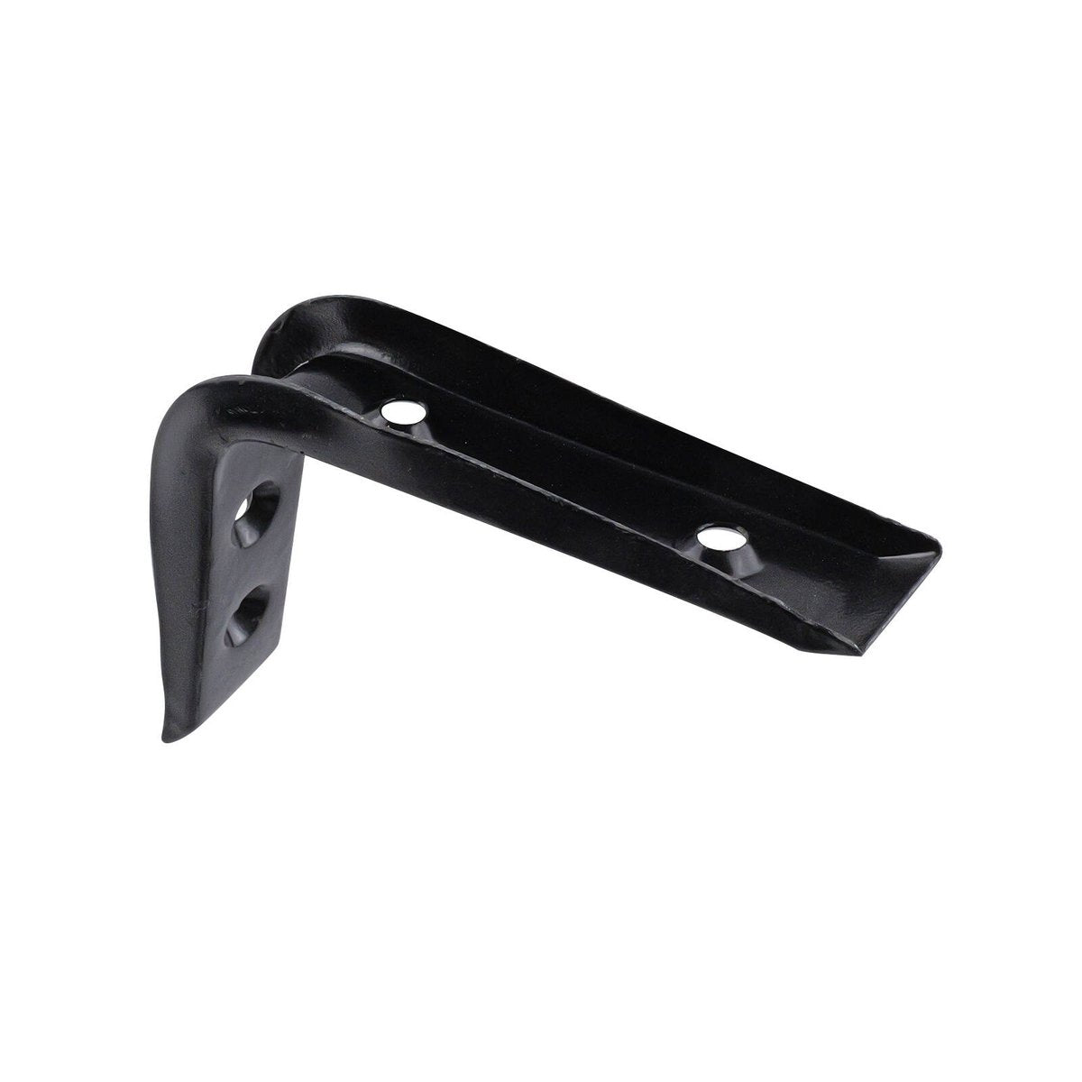 Carinya 100 x 75mm Black Powder Coated Steel Angle Bracket, 50kg, Wall Mount