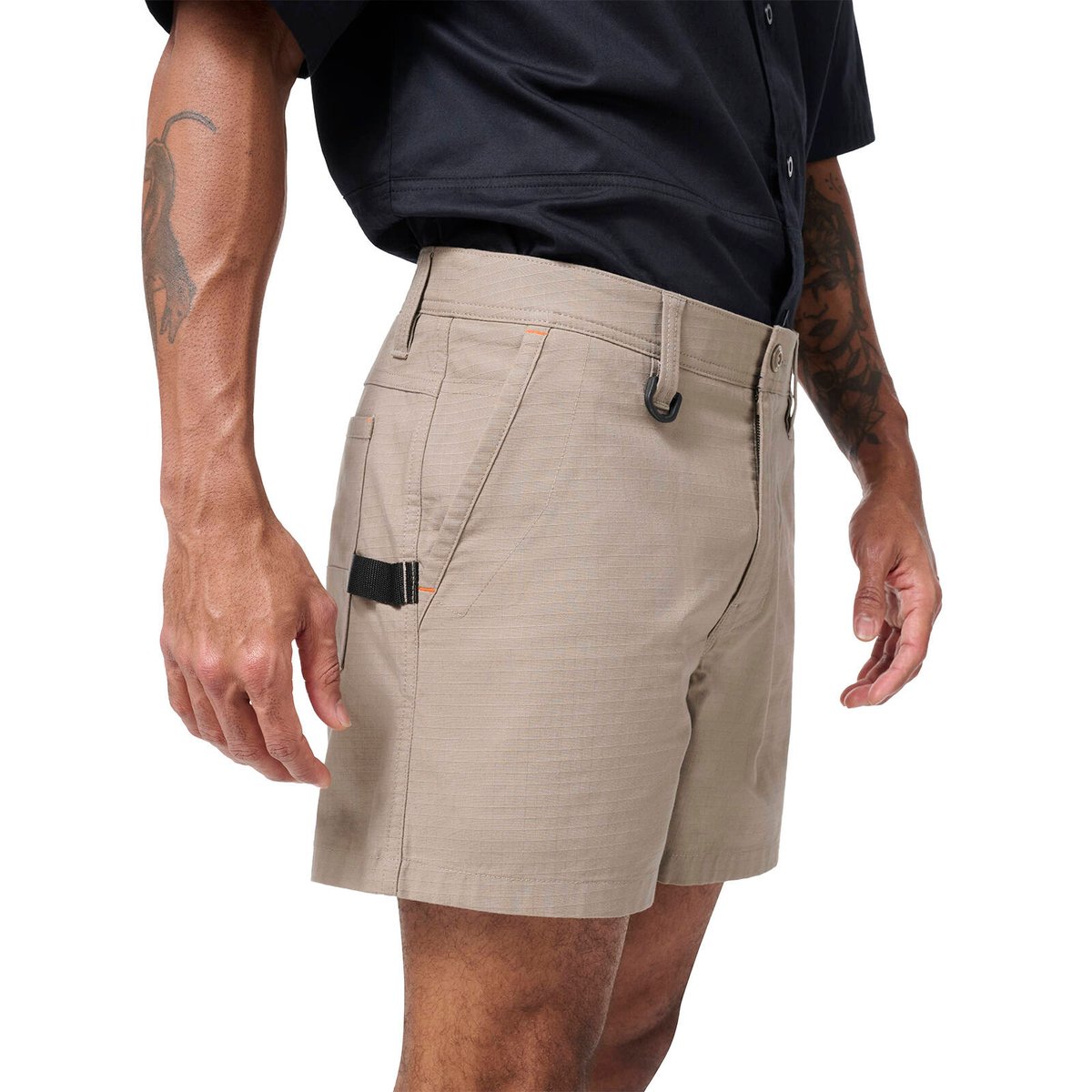 Citeco Khaki Short Shorts - Stretch Ripstop 235gsm, Size 82R