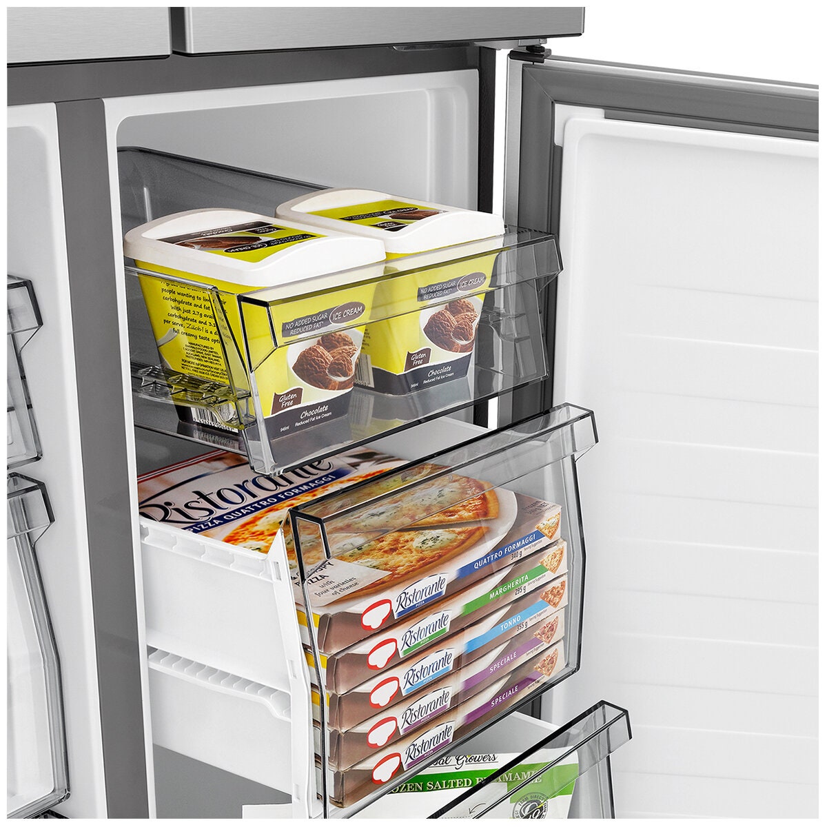 Hisense 483L French Door Fridge - Stainless Steel - Pure Flat Design - Counter Depth - HRCD483TS