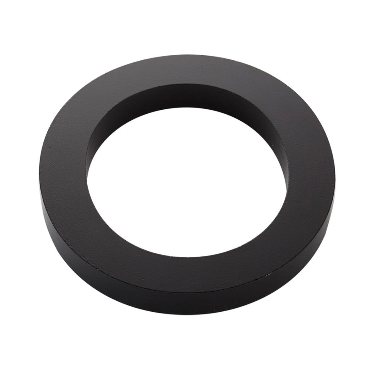 Sandleford Black Edge House Number 0 100mm Anodised Aluminium, Weather Resistant