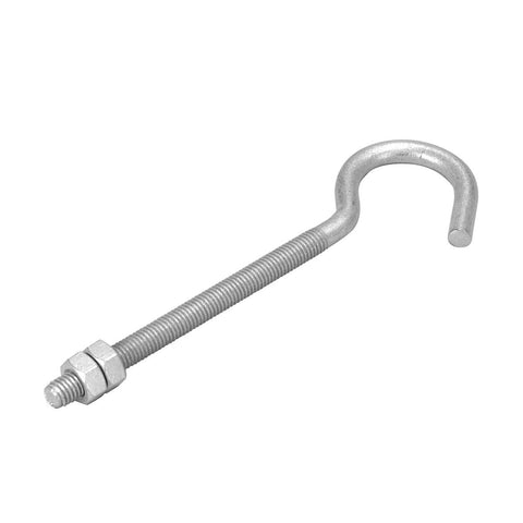 Pinnacle M8 152 x 28mm Galvanised Steel Hook Bolt 2 Pack 70kg
