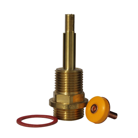 FIX-A-TAP 75mm Gold Easy Turn Shallow Seat Basin Spindle, Lead-Free DR Brass