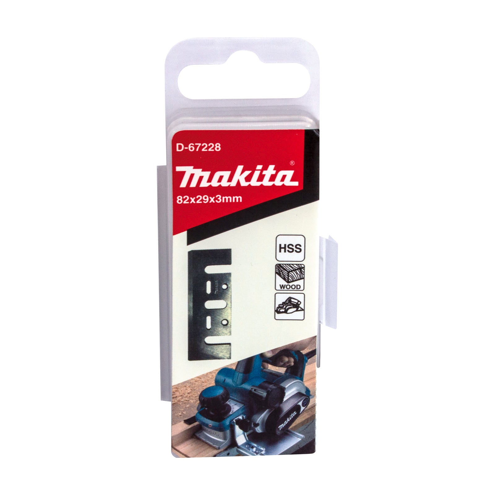 Makita 82mm HSS Steel Planer Blade - 2 Pack