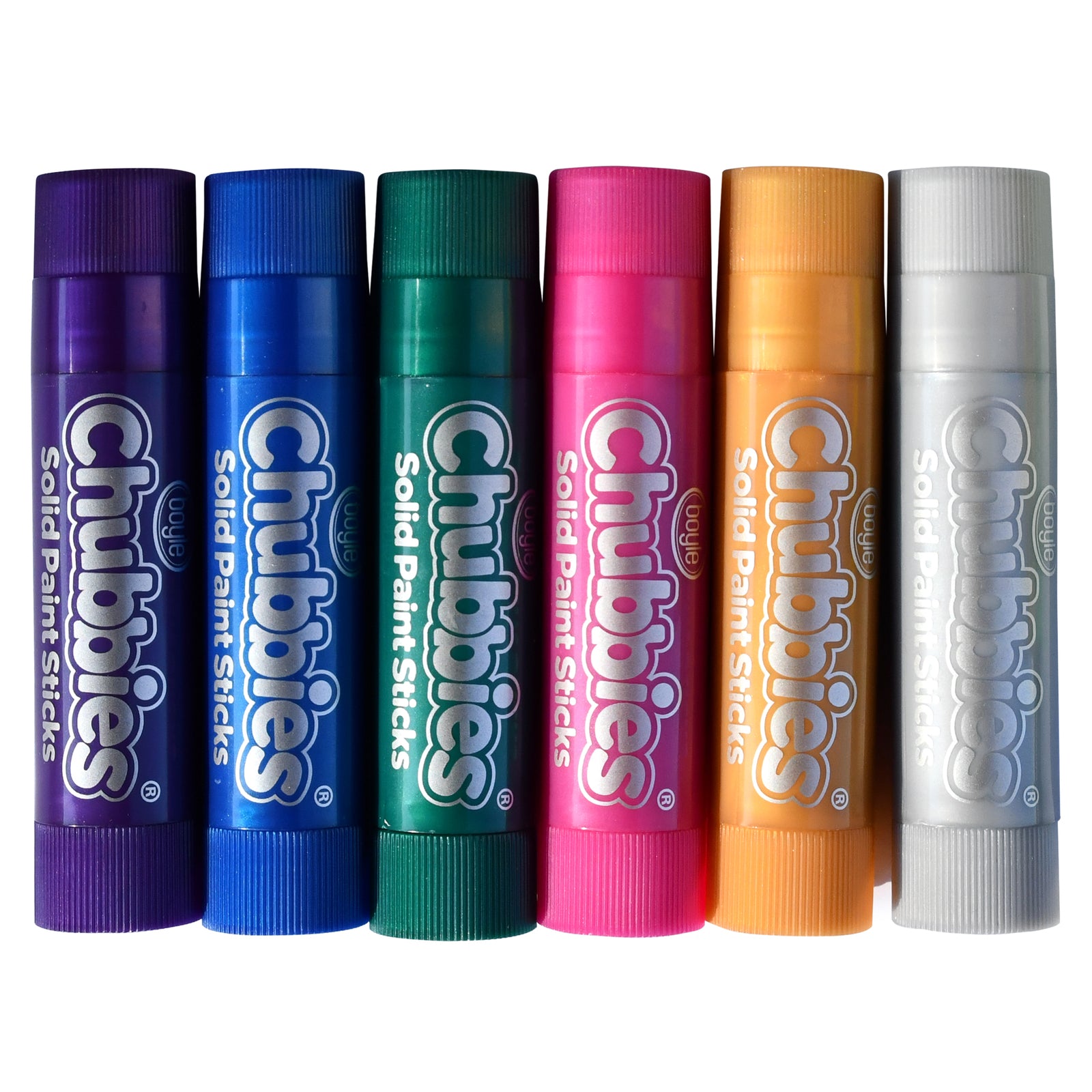 Boyle Metallic Colours Chubbies Paint Sticks Indoor 6 Pack