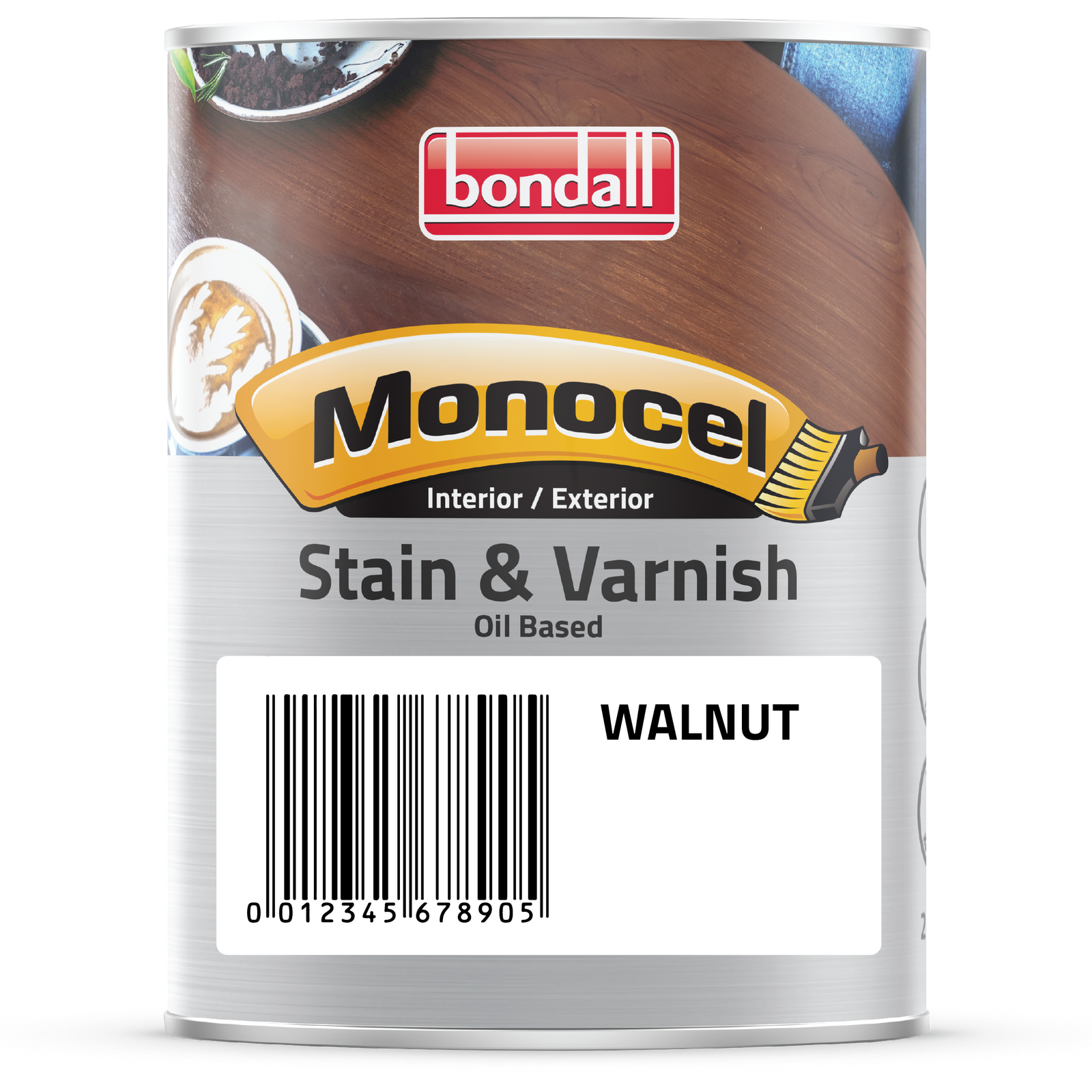 Bondall Monocel Walnut Satin Stain and Varnish 250ml