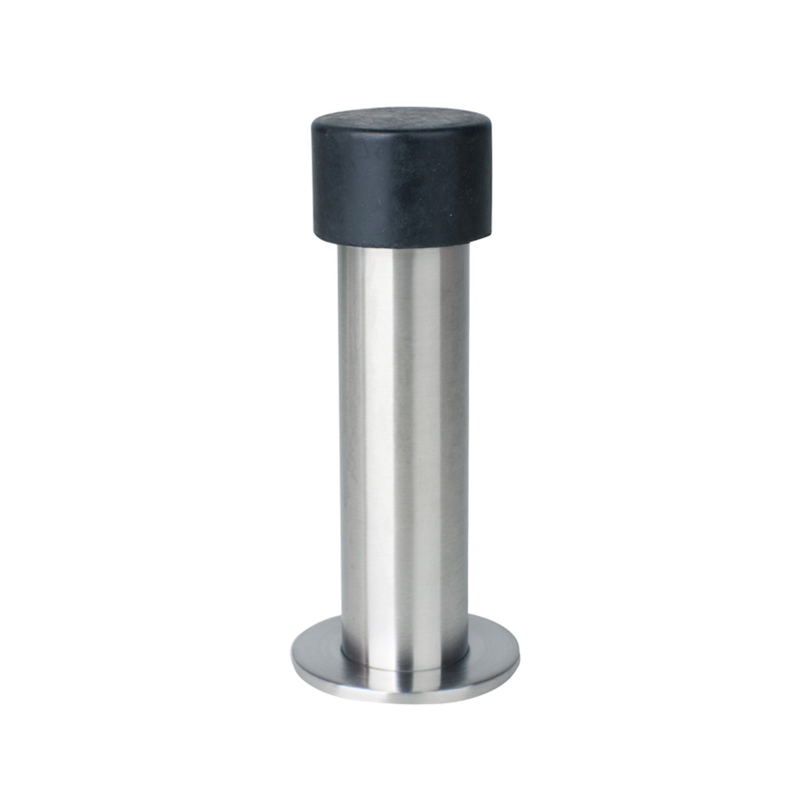 Adoored 110mm Stainless Steel Round Tube Door Stop Satin Indoor