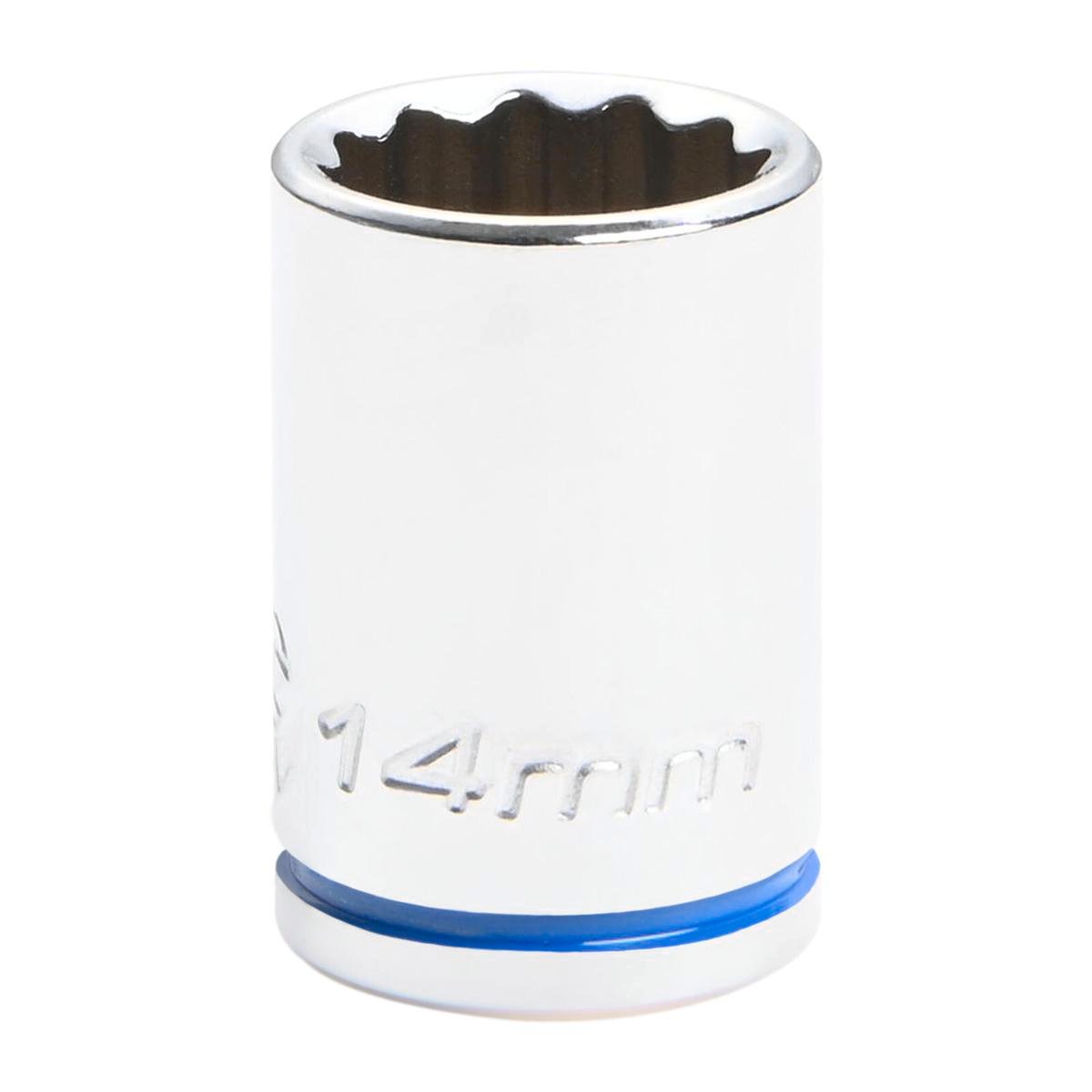 Kincrome 14mm 3/8" Drive Shallow Socket - 12 Point, Chrome Vanadium Steel