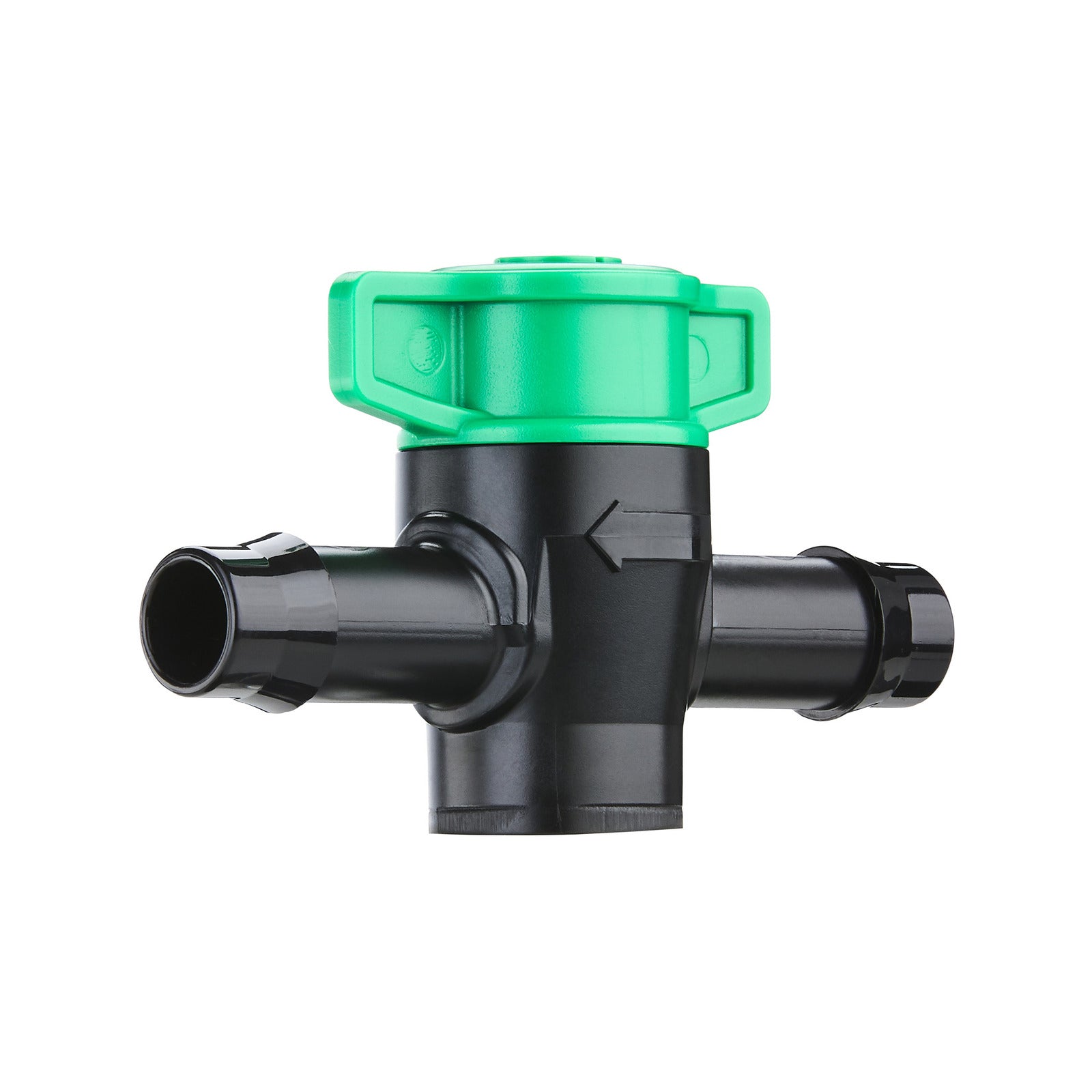 Pope 13mm In-Line Barbed Tap - Black & Green Poly Irrigation Flow Control, 1000kPa