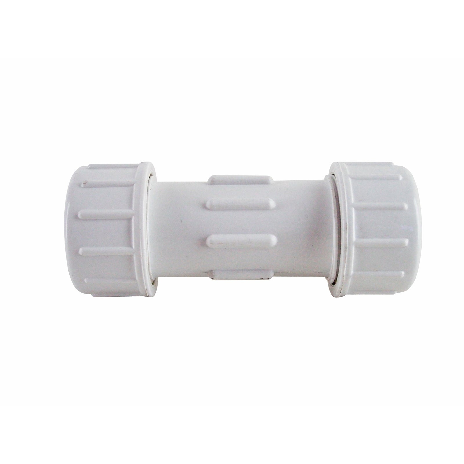 Holman 40mm PVC Compression Repair Coupling, Inline Connector, White