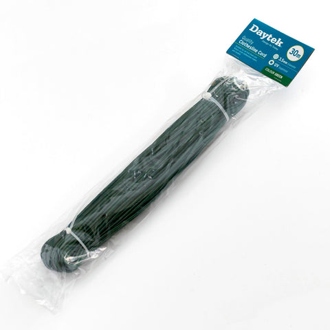 Daytek 30m Green Nylon-Core Clothesline Replacement Cord 3.5mm
