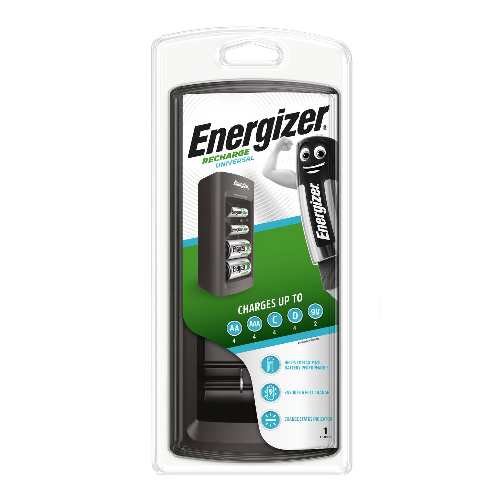 Energizer Recharge Universal Battery Charger - 1 Pack