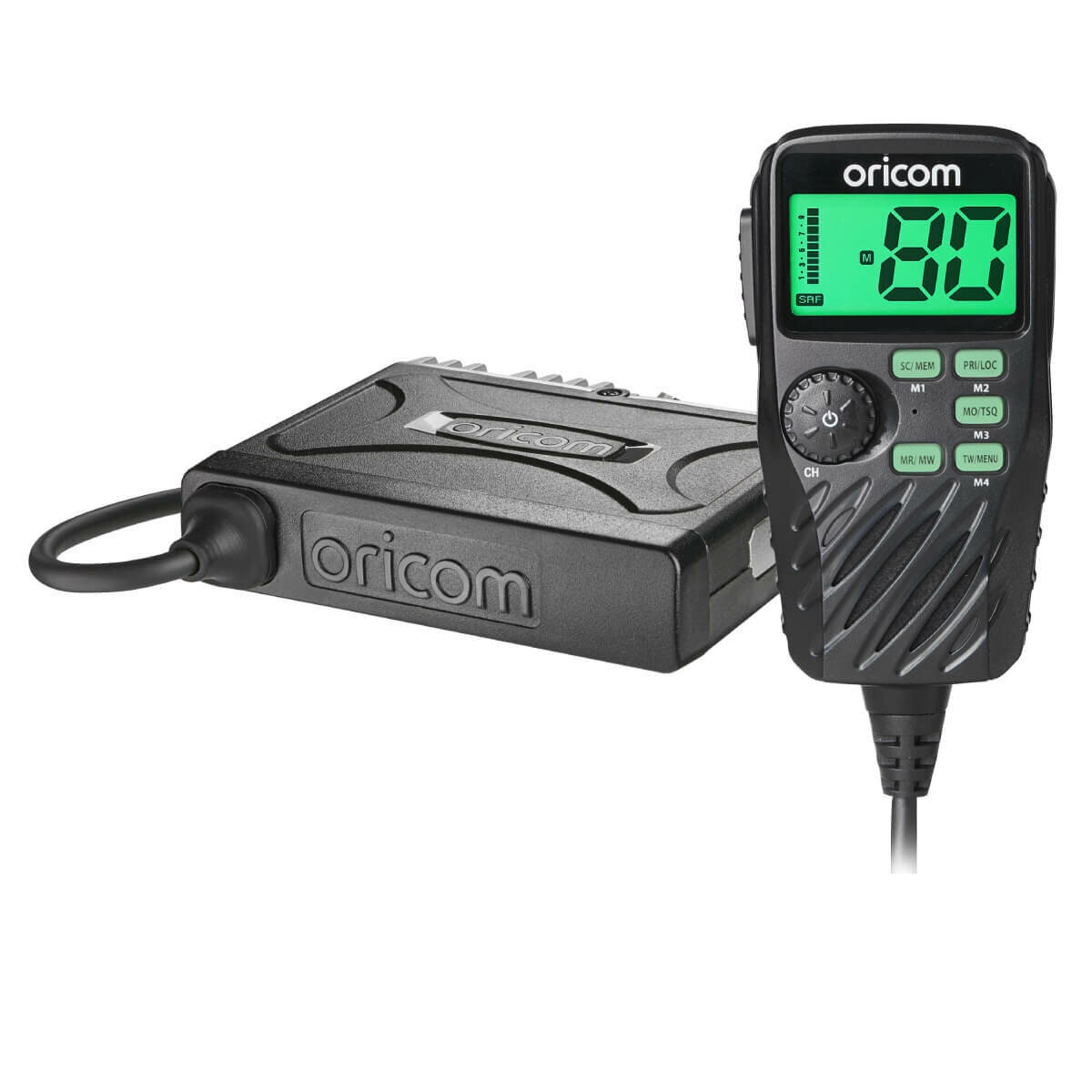 Oricom 5W UHF CB radio and antenna pack - controller microphone, ANU240 6.5dBi antenna - UHF3904WP